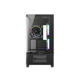 DeepCool CG380U 3F Panoramic Curved Glass M-ATX PC Case Black R-CG380U-BKAGM3-G
