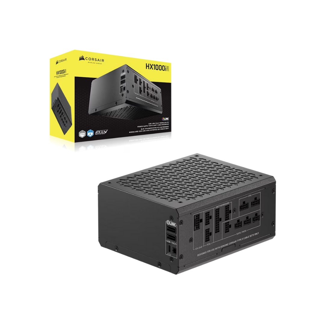 Corsair SHIFT PLATINUM ATX 3.1 80+ Full Modular Power Supply ( HX1000i / HX1200i / HX1500i )