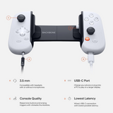 Backbone One V2 Playstation Edition USB-C Mobile Gaming Controller BB-51-P-WS with Backbone One Carrying Case (Black)