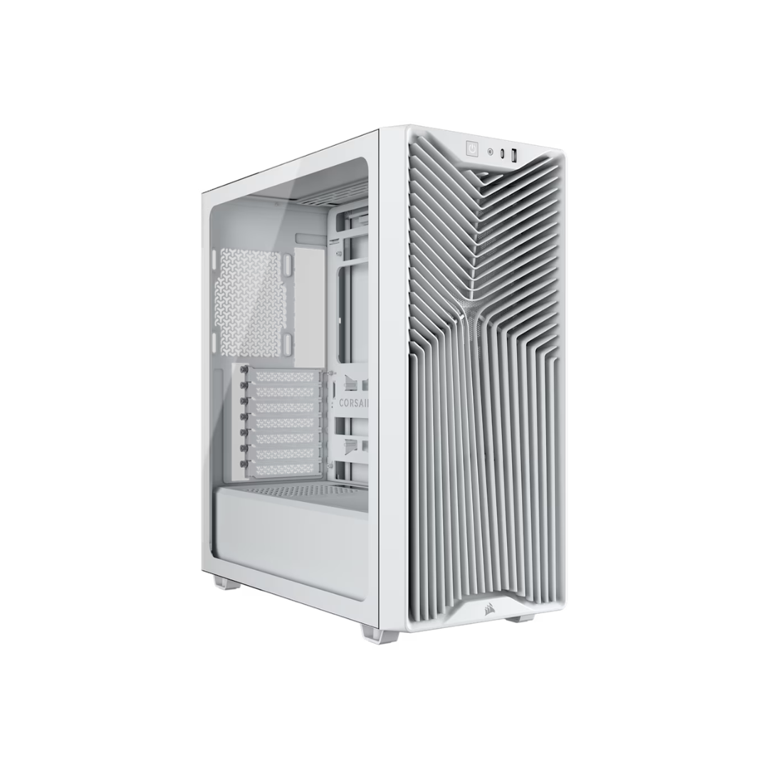 Corsair 3200D RS TG ATX Mid-Tower PC Case w/ 3x non-ARGB Fans (Black CC-9011334-WW | White CC-9011335-WW)