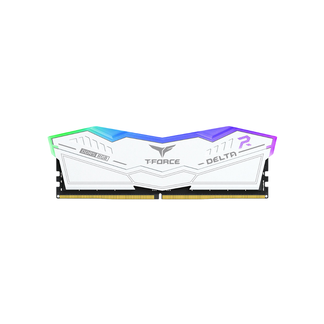 T-Force Delta RGB 16GB White DDR5 5200MT/s Desktop Memory