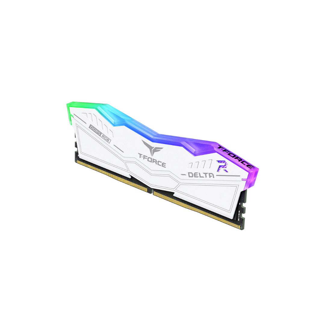 T-Force Delta RGB 16GB White DDR5 5200MT/s Desktop Memory FF4D516G5200HC40C01