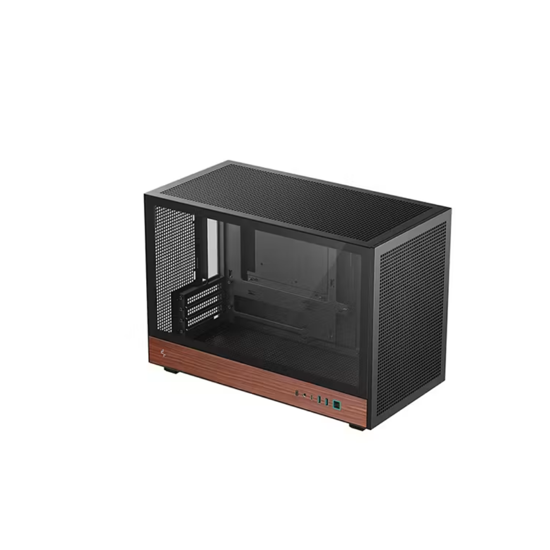 Deepcool CH260 WOOD Mesh Panels mATX Compact Case ( Black R-CH260-BKNWM0-G-1 / White R-CH260-WHNGM0-G-1 )