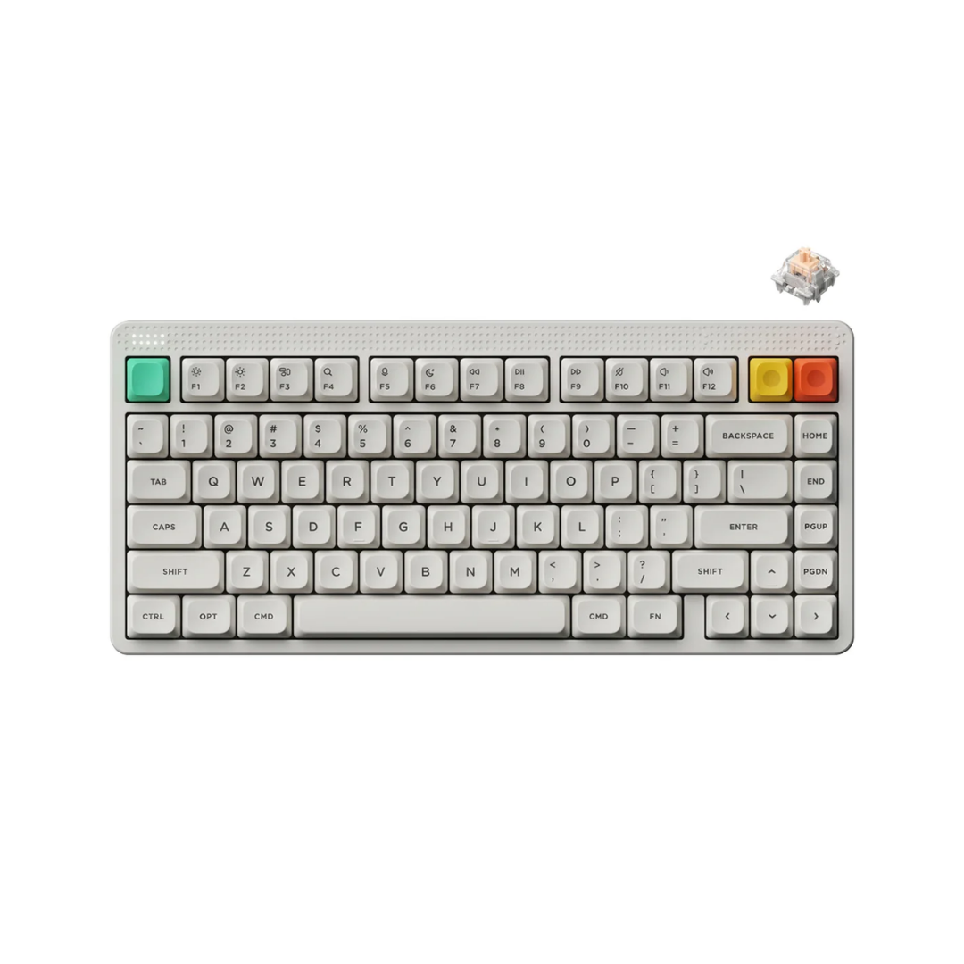 Nuphy Node75 High-Profile White / Blush Nano Keyboard