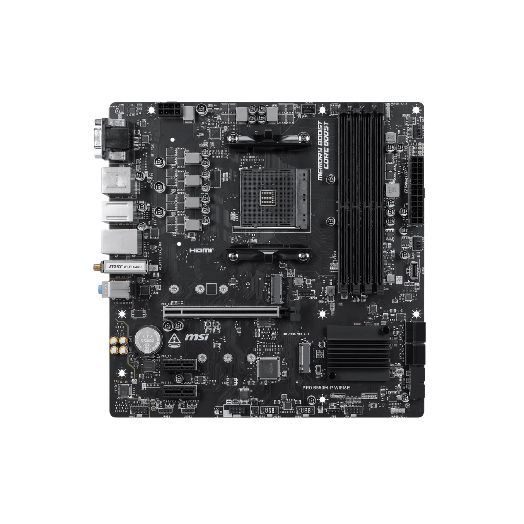MSI PRO B550M-P WIFI6E M-ATX DDR4 AMD Socket AM4 Gaming Motherboard