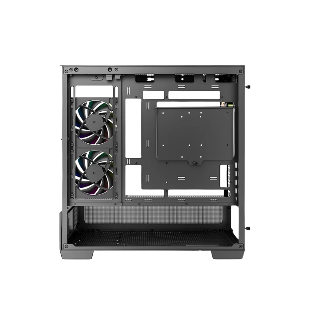 DeepCool CG380U 3F Panoramic Curved Glass M-ATX PC Case Black R-CG380U-BKAGM3-G