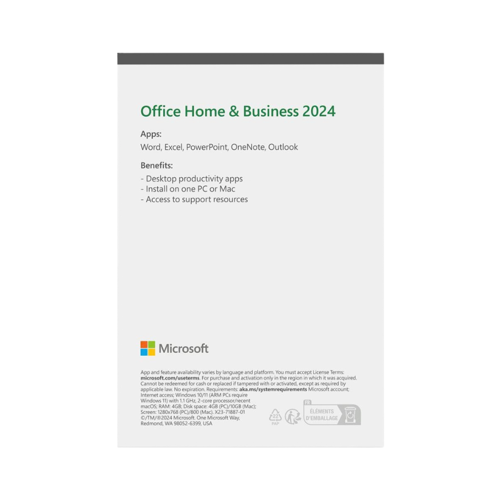 Microsoft Office Home AND Business 2024 English