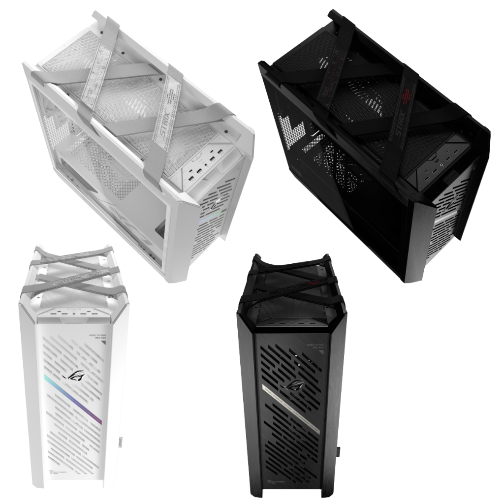 Asus ROG Strix Helios II GX601S EATX Mid-Tower PC Gaming Case with Dual Tempered Glass Side Panels (Black | White)