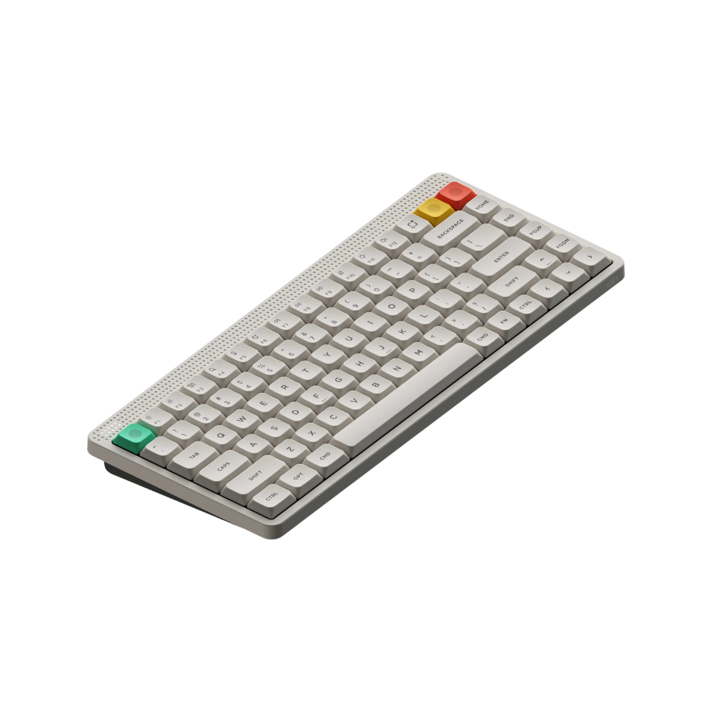 Nuphy Node75 Low-Profile | Blush Nano Keyboard ( Gray / White )