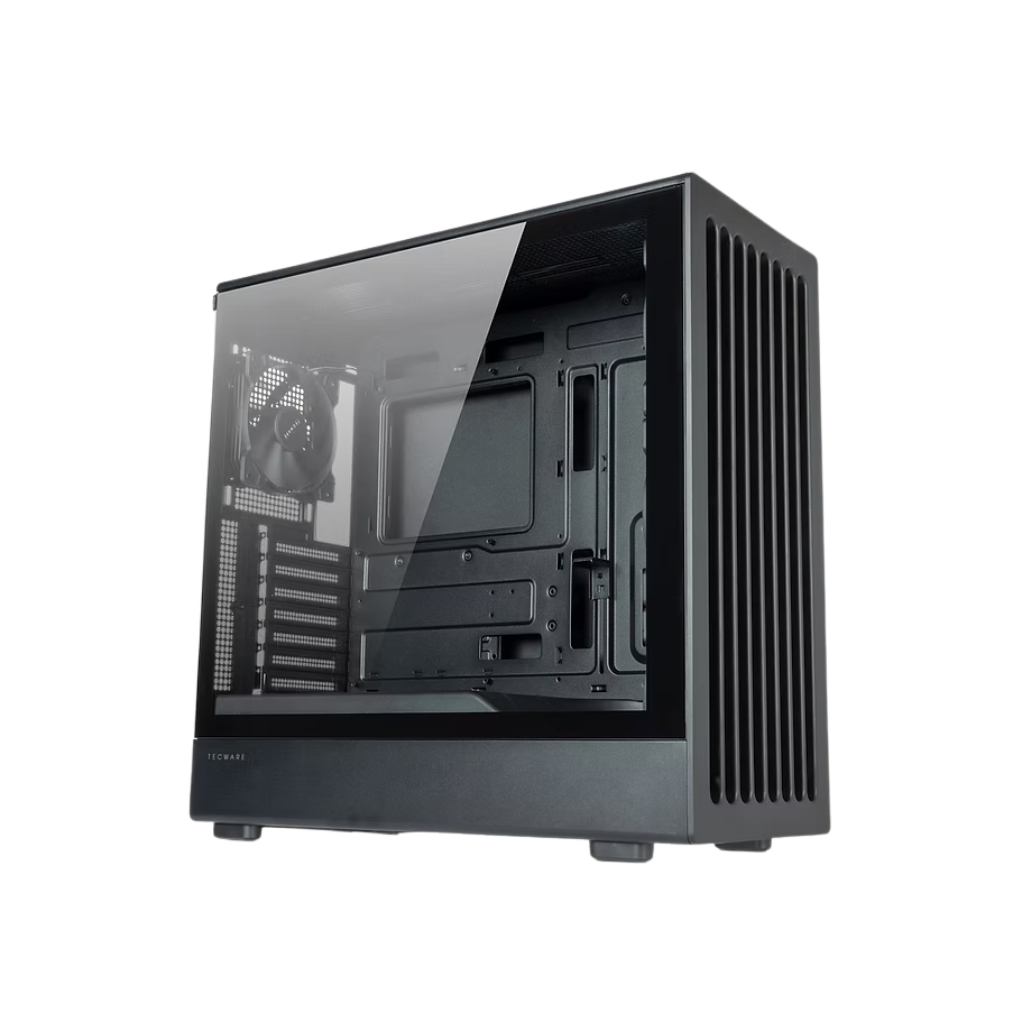 Tecware TITAN Black TG ATX Case + 3*140mm Fans
