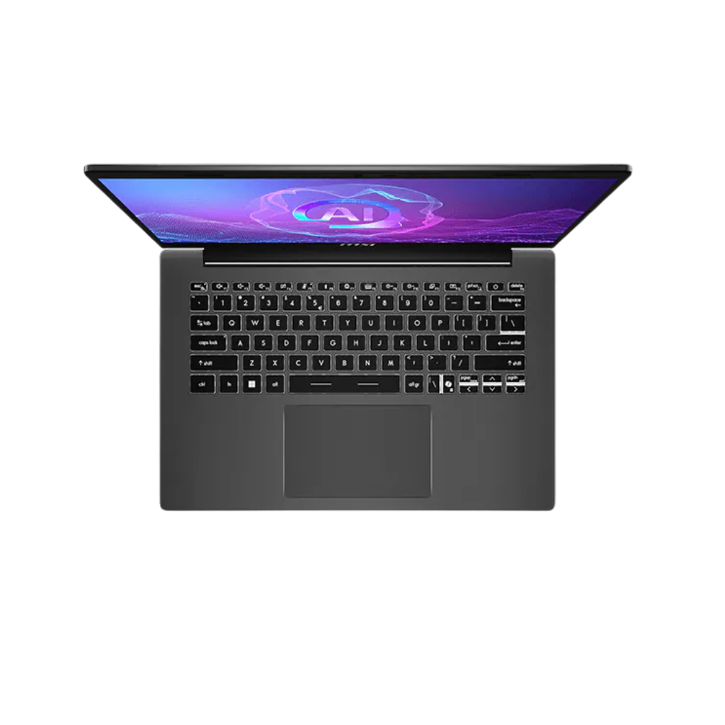 MSI Modern A14 AI+ F3HMG-039PHNN (P.Gray) | 14in IPS FHD | AMD Ryzen AI 5 330 | 8GB D5 RAM | 512GB NVMe | Radeon 820M | Home & Student 2024 | Windows 11 + MSI Sleeve Bag