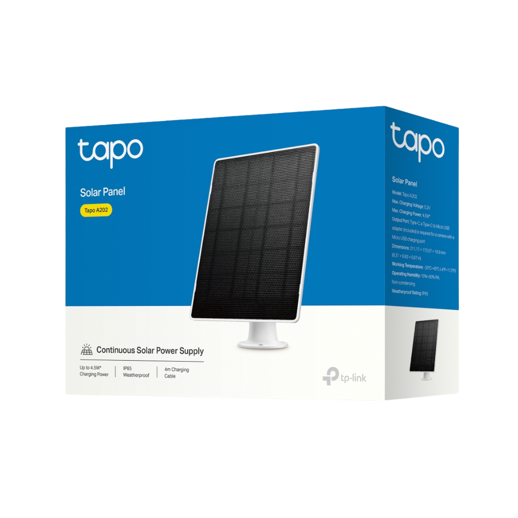 TP-Link Tapo A202 High-Efficiency Non-Stop Power Supply Solar Panel