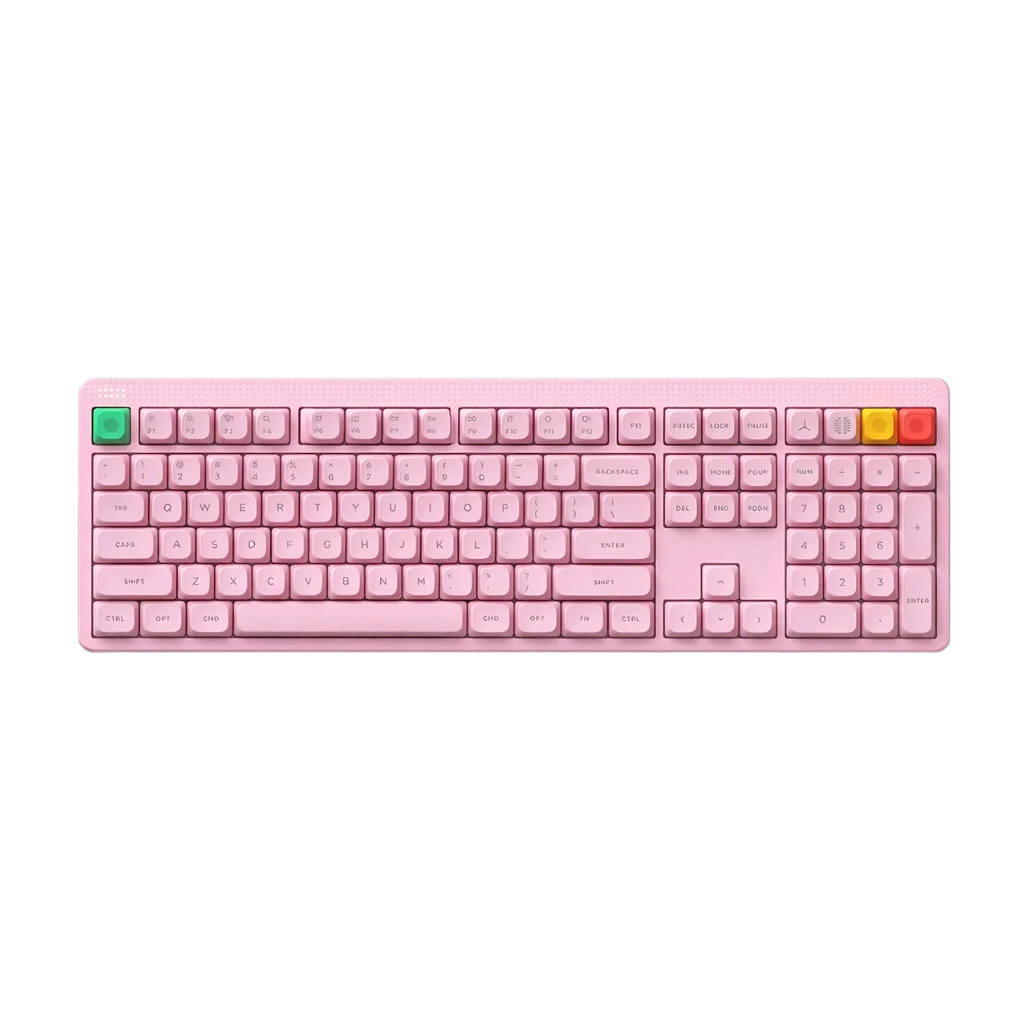 Nuphy Node100 High-Profile | Blush Max Keyboard ( White / Pink )