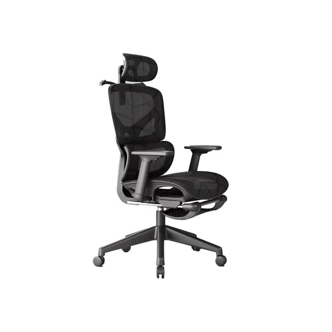InPlay EF100-B V2 Black Ergonomic Computer Chair with Footrest
