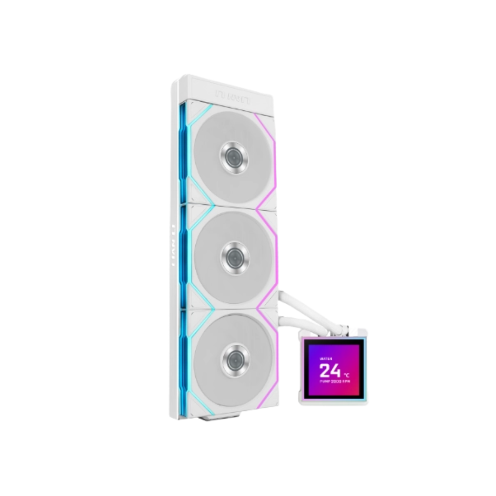 Lian Li HydroShift II LCD-S 360TL RGB 360mm AIO LC Cooler LCD Display w/ Wireless Fans ( Black G89.GHS2LCDS36TB.00 | White G89.GHS2LCDS36TW.00 )