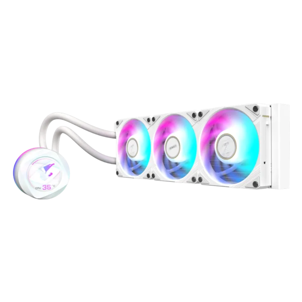 Gigabyte Aorus Waterforce X II 360 ICE ARGB Fan w/ EZ-Chain MAG, Circular LCD Display AIO Liquid Cooler GP-AORUS-WATERFORCE-X-II-360I