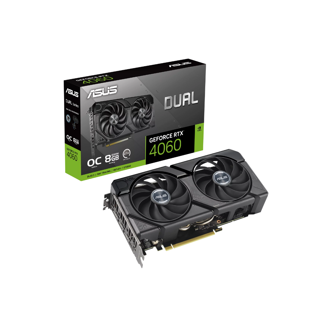 Asus RTX 4060 DUAL OC 8GB GTIII DUAL-RTX4060-O8G-EVO Graphics Card