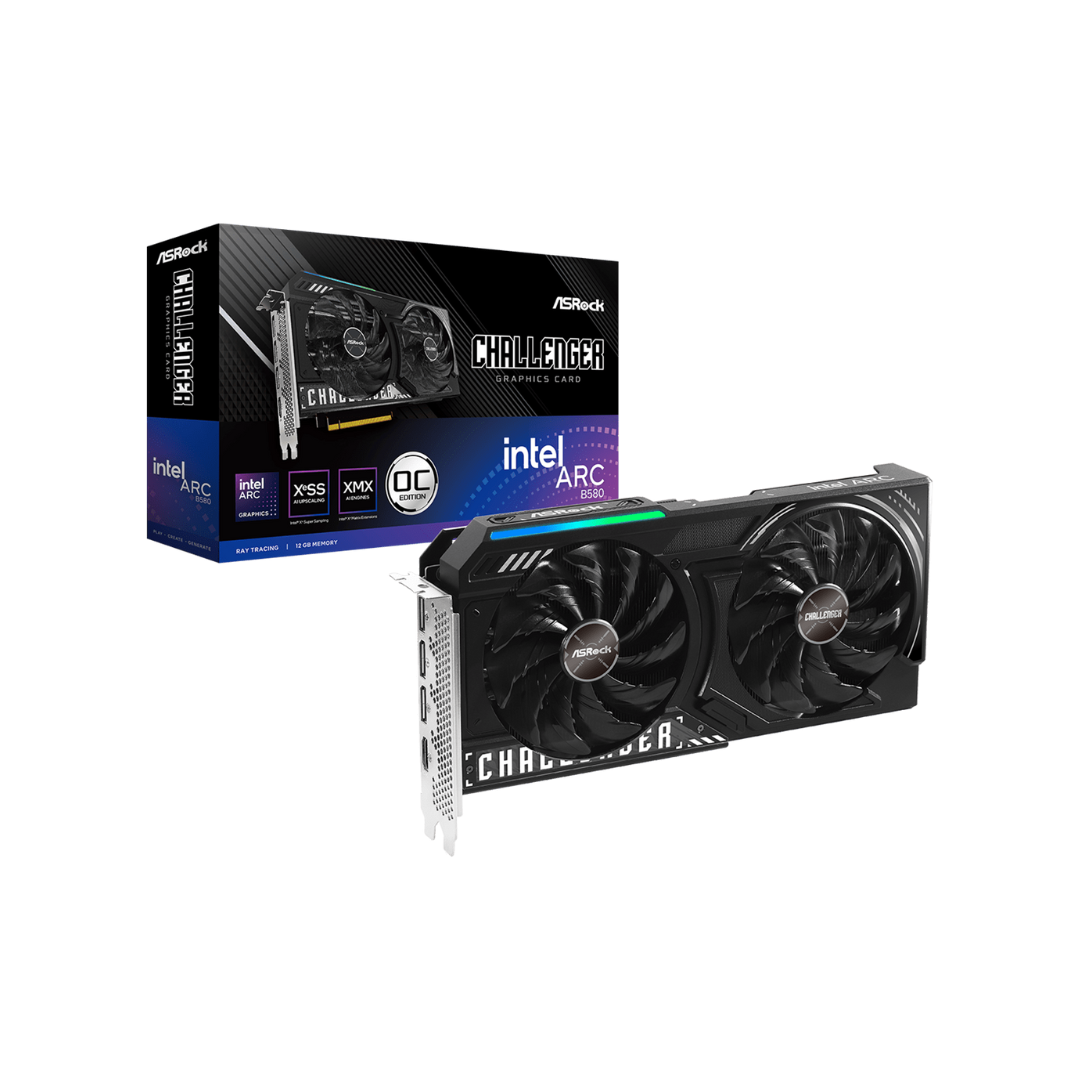 Asrock Intel ARC B580 Challenger 12GB OC Graphics Card AR-B580-CL