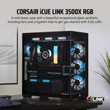 Corsair iCue Link 3500X RGB TG Mid-Tower PC Case ( Black CC-9011280-WW | White CC-9011281-WW )