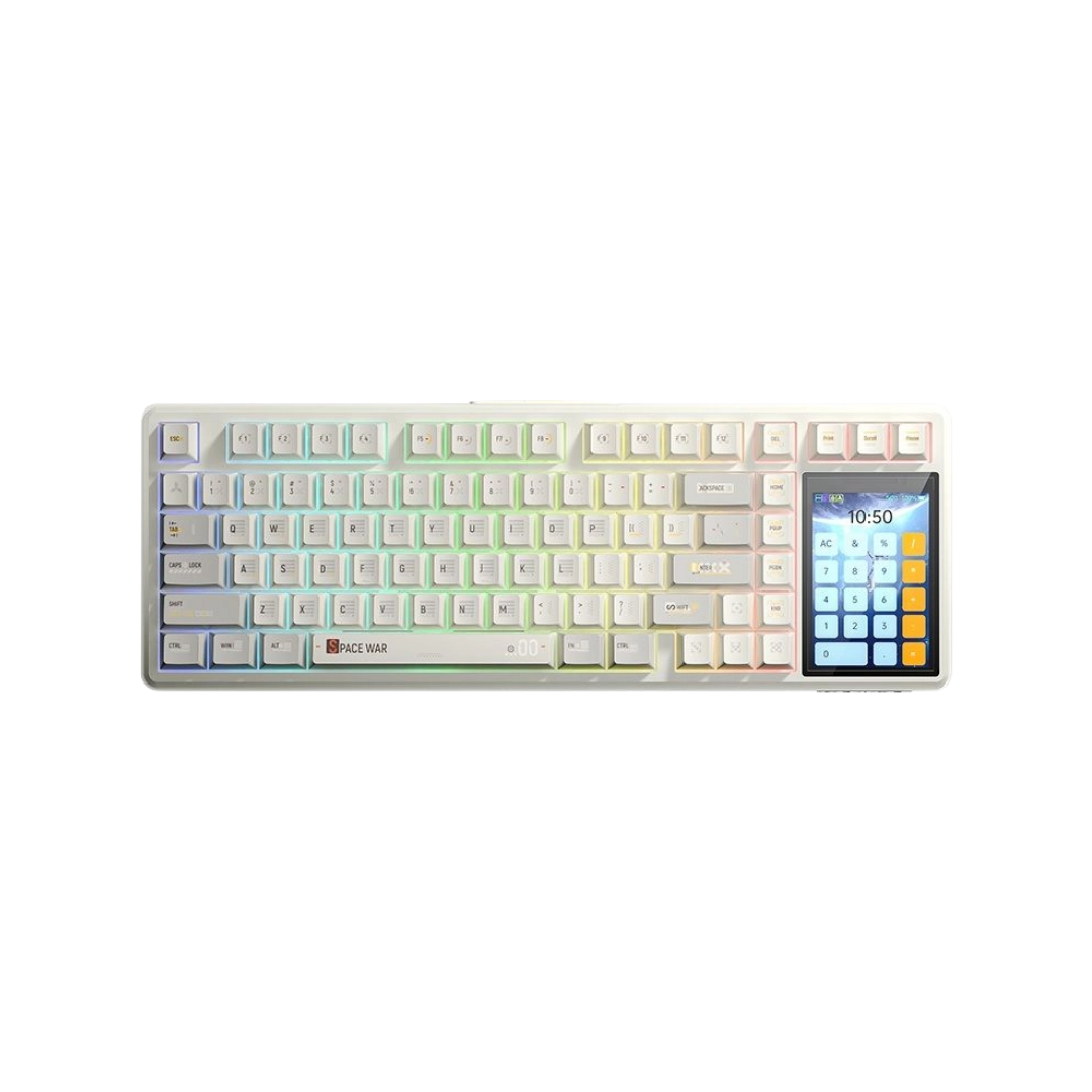 AULA L99 Smart Custom Touch Screen Mechanical Keyboard Customizable Tri-Mode (Wired / 2.4G / BT) Gasket Structure Hot-Swappable Full Keys RGB Backlight
