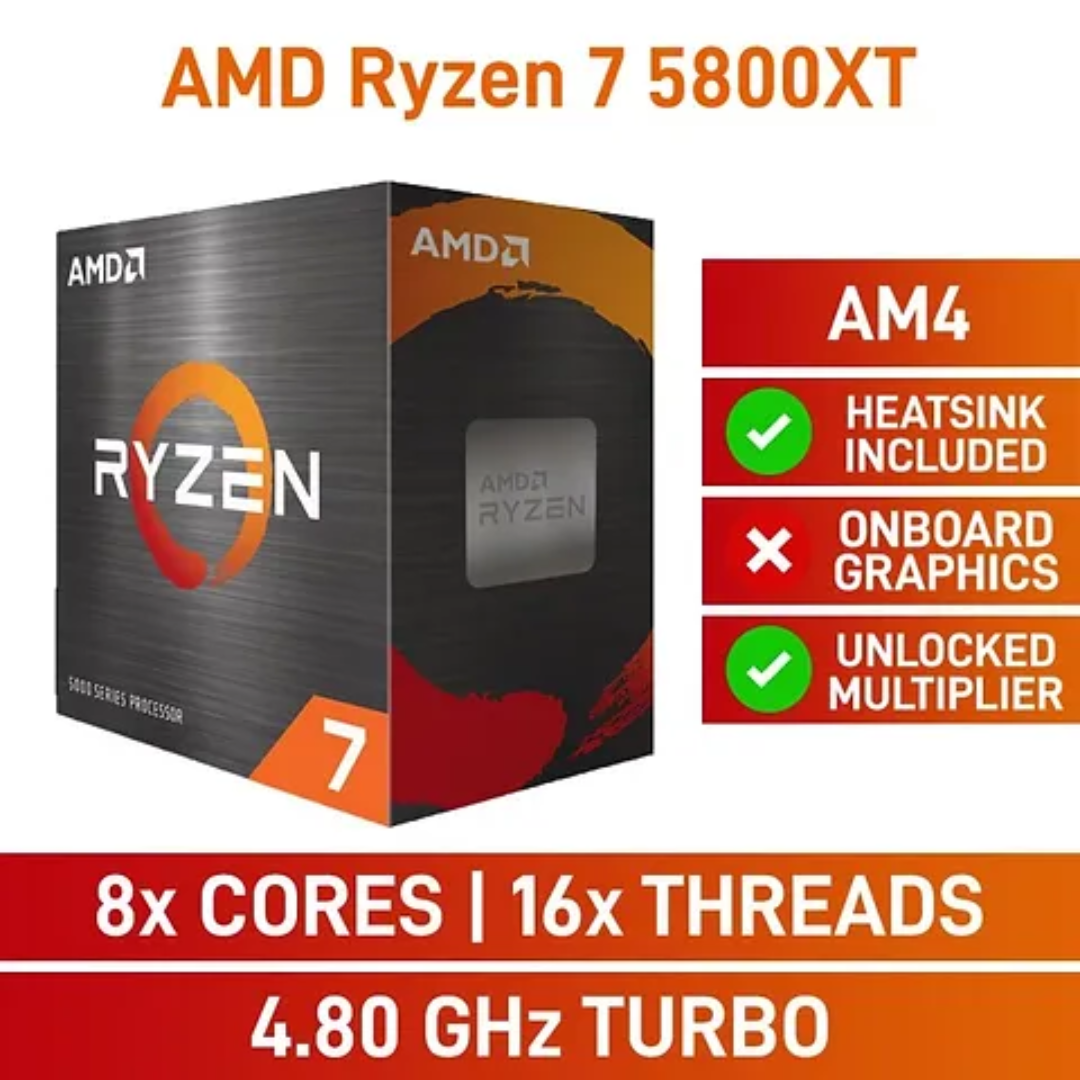 AMD Ryzen 7 5800XT 8-Core 4.80GHz Processor Boxed