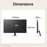 LG 32U501SB-B 32" VA 120Hz FHD 1920x1080  5ms GTG Smart Monitor AI U5s, for Streaming With Webos Tilt Adjustment