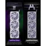 Asiahorse Nyota Pro 120MM Daisy Chain ARGB Reverse White 3-Pack Fan
