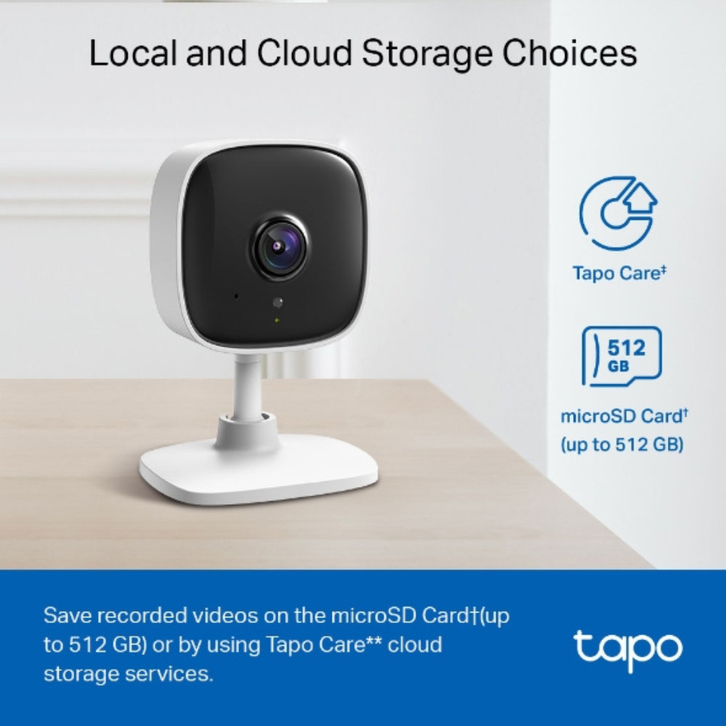 TP-Link Tapo C110 2K 3MP Home Wi-Fi Security Camera - Night Vision, Two-Way Audio, Motion Detection
