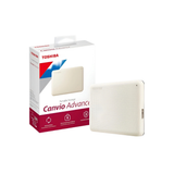 Toshiba Canvio Advance 2TB 2.5" USB 3.2 Portable External Hard Drive DTCA20 (Red | White)