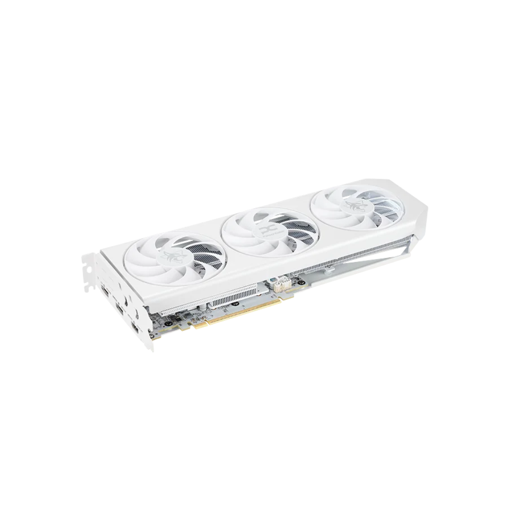 PowerColor Hellhound RX 9060 XT OC 16GB White GDDR6 Graphics Card Spectral White RX9060XT 16G-L/OC/WHITE