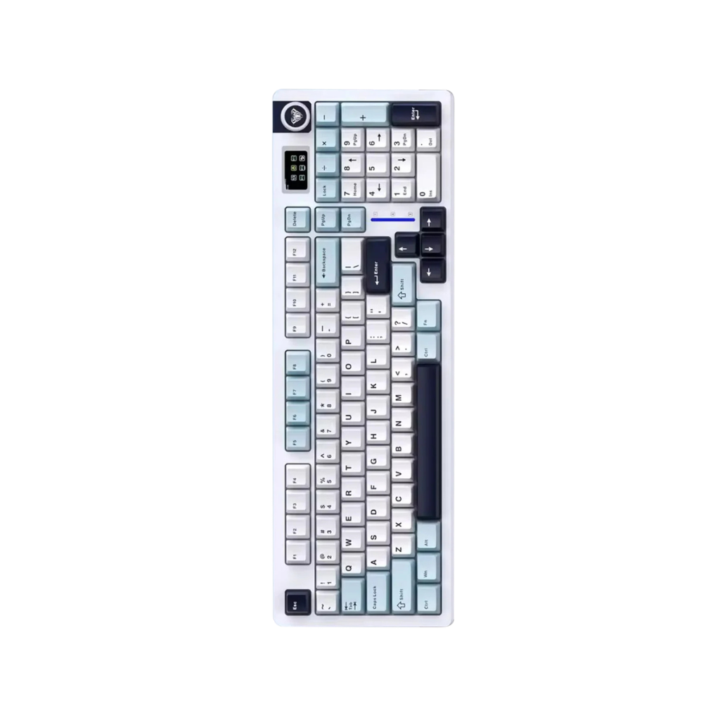 Aula S98 PRO White-Blue Tri-Mode RGB 98Keys Glacier Blue