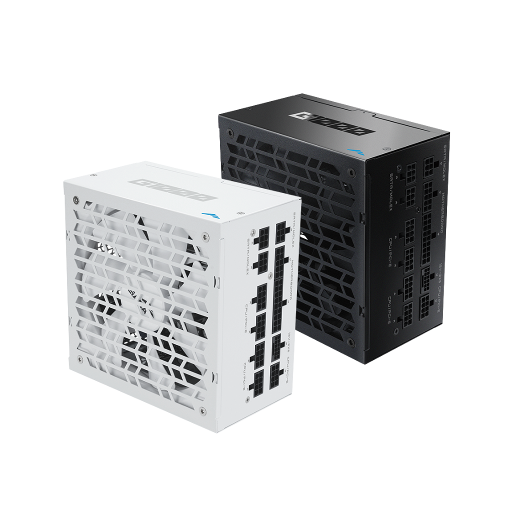 Sama G1000 Gold 1000W 80+ ATX 3.1 PCIe 5.1 Ready Fully Modular Power Supply with Braided Pattern Cables ( Black G1000-BKGFF001-US | White G1000-WHGFF001-US )