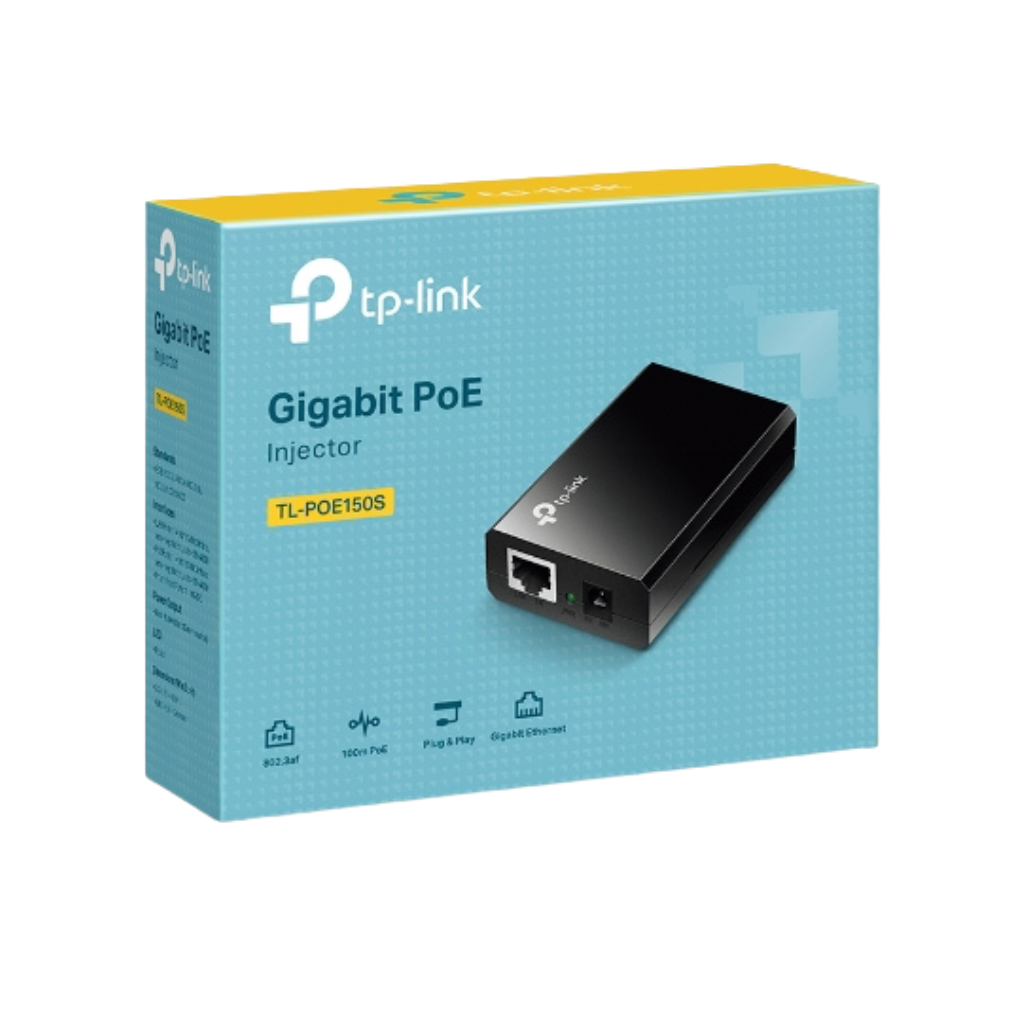 TP-Link TL-POE150S | IEEE 802.3af Compliant PoE Injector Internet Adapter PoE Port for Internet