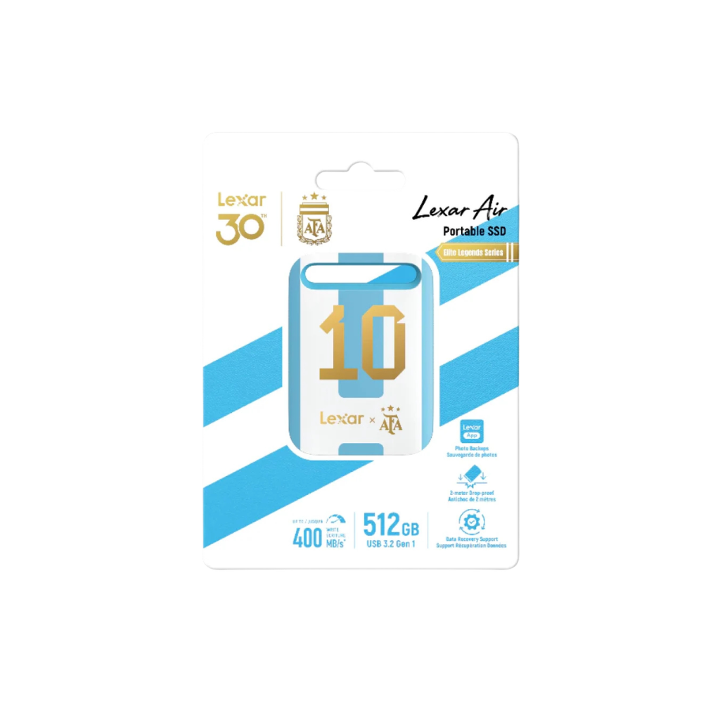 Lexar Air Elite Legends Series AFA Edition SL260 512GB USB 3.2 Gen 1 Portable SSD LSL260X512G-BNXNG