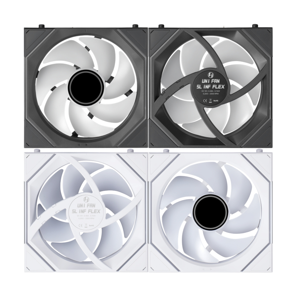 Lian Li Uni Fan SL Infinity Flex 120mm Single Cooling Fan ( Black 12SLIN1F1B | White 12SLIN1F1W )