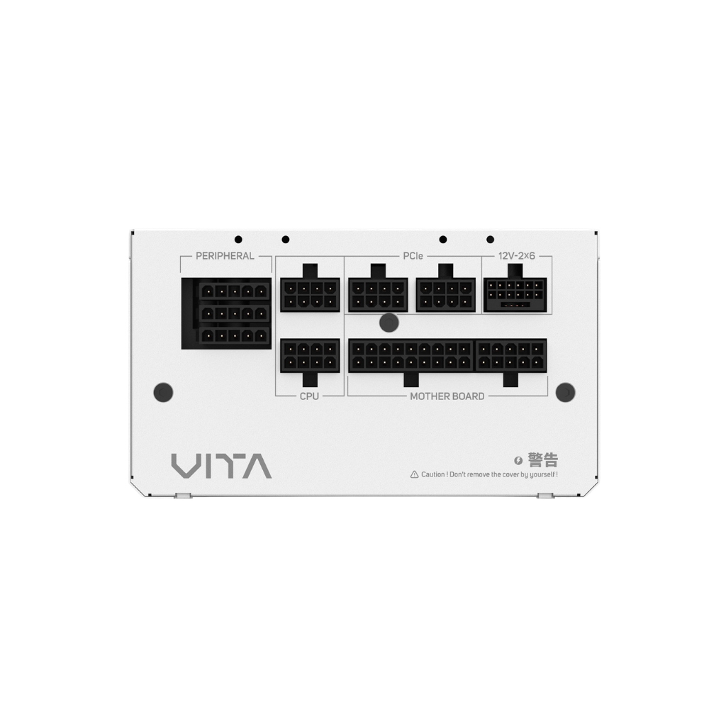FSP VITA GM 1000w WHITE 80+ GOLD ATX3.1 Full Modular Power Supply VITA-1000GM W
