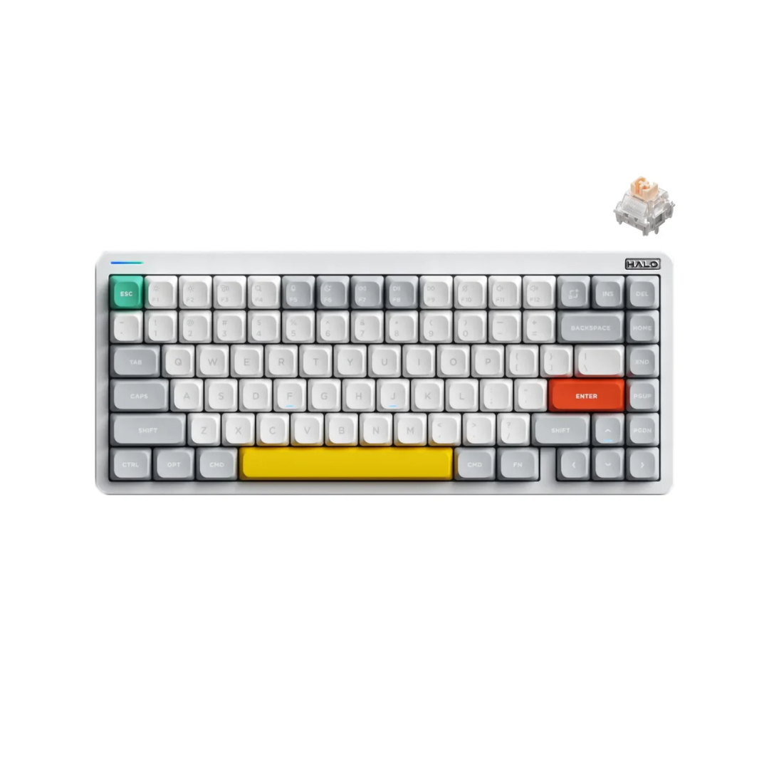 Nuphy Halo75 V2 White / Blush Keyboard