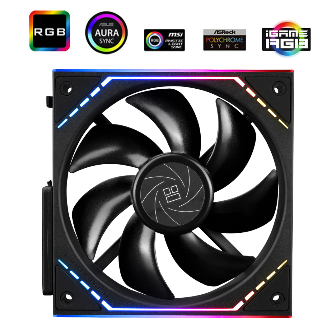 Thermalright ( Black TL-M12Q | White TL-M12QW ) ARGB Block Splicing Fan