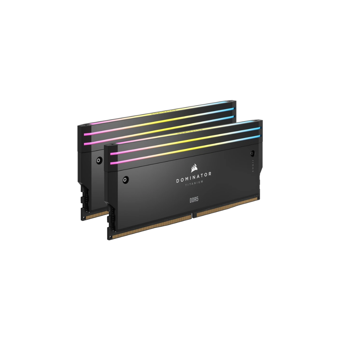 Corsair Dominator Titanium RGB 32GB Black 16GBx2 Desktop Memory CMP32GX5M2X6600C32