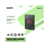Apacer Panther AS350 512GB 2.5 SATAIII 6gb/s, Up to 560/540 mb/s Solid State Drive AP512GAS350-1