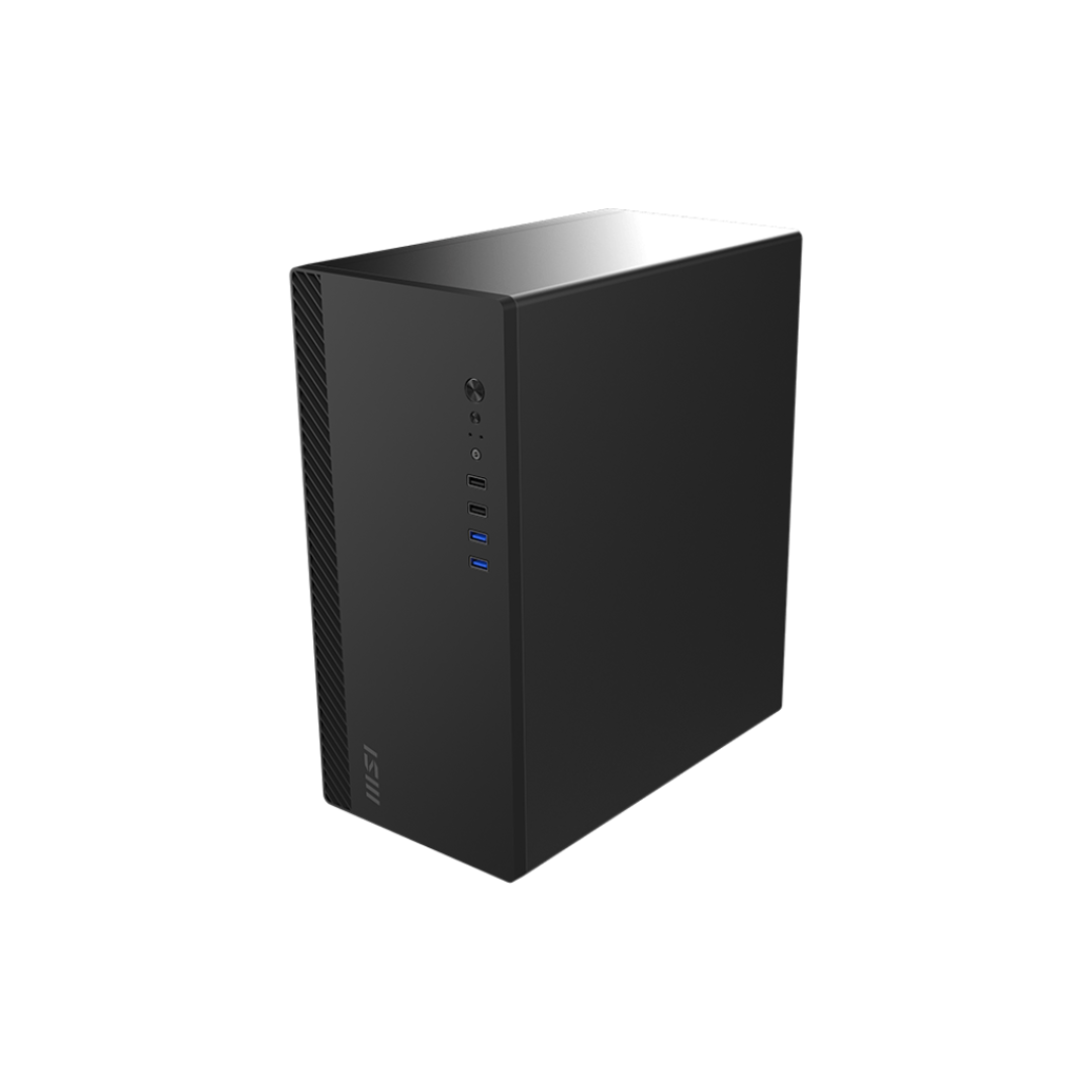 MSI Pro Shield M100P Compact Mid-Tower | Tool-Free Drive Bays | USB 3.2 PC Case