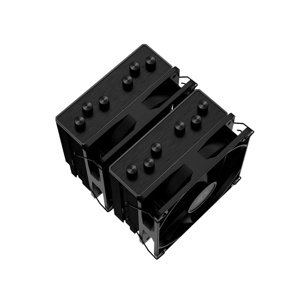ID Cooling SE-206 XT Black Air Cooler Twin Tower Fan ID-CPU-SE-206-XT