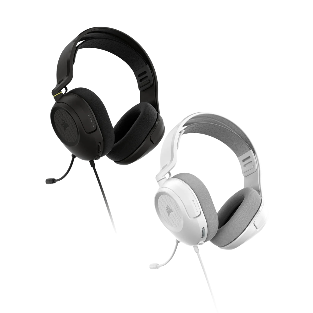 Corsair HS35 V3 Stereo Wired Gaming Headset ( Carbon CA-9011399-WW | White CA-9011400-WW )