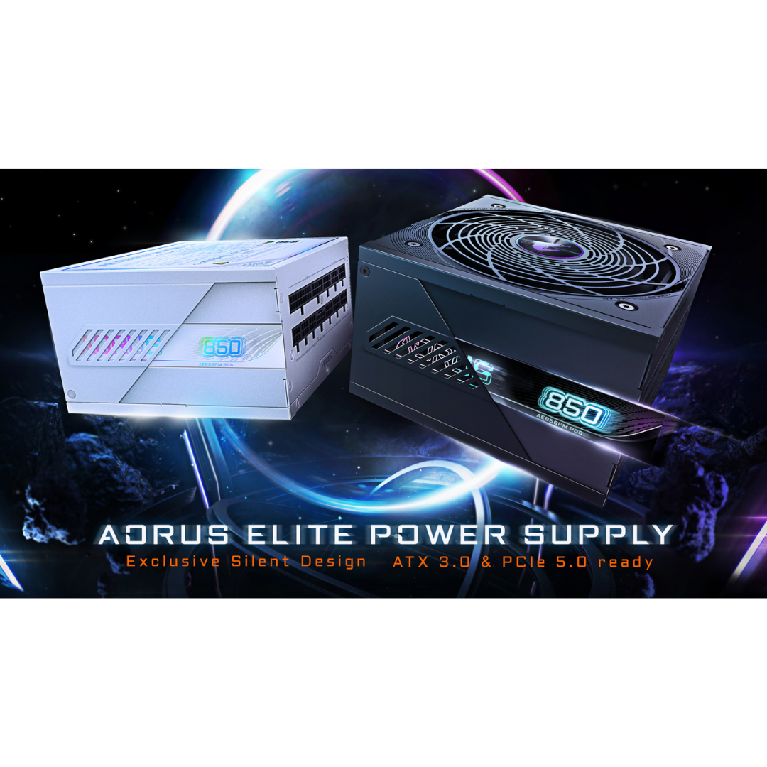 Gigabyte Aorus Elite P850W 80+ Platinum Modular PCIe 5.0 Power Supply GP-AE850PM-PG5/GP-AE850PM-PG5-ICE