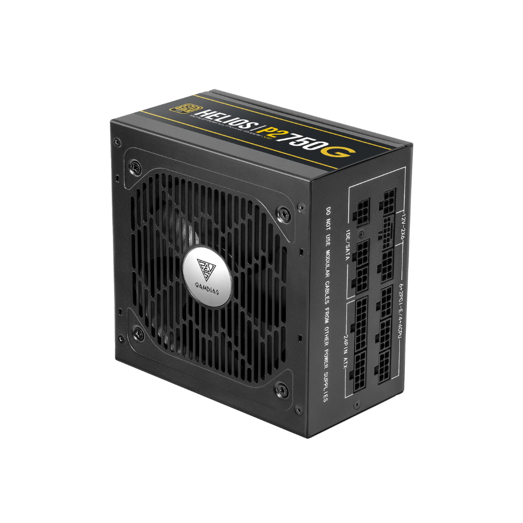 Gamdias HELIOS P2-750G v2 80+ GOLD 750W ATX3.1 PCIe Gen 5.1 Power Supply