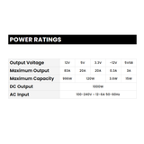 Phanteks AMP GH 1000W Platinum PCIe5 Black Power Supply PH-P1000GH_BK02