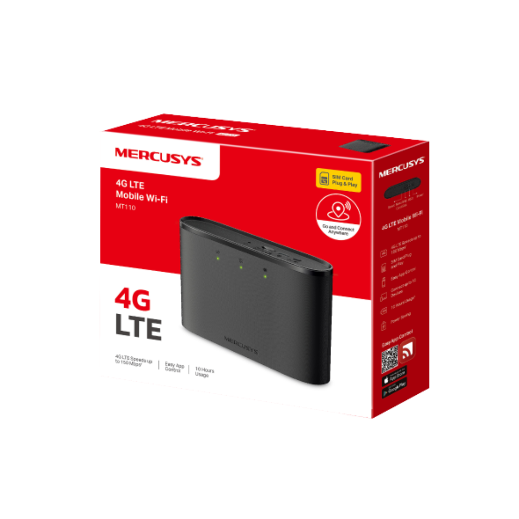 Mercusys MT110 4G LTE Openline Travel Pocket WiFi | Plug & Play