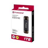 Transcend ESD310C 1TB Dual USB 10GBPS Portable Black SSD TS1TESD310C