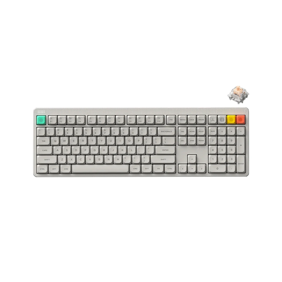 Nuphy Node100 High-Profile White / Blush Max Keyboard