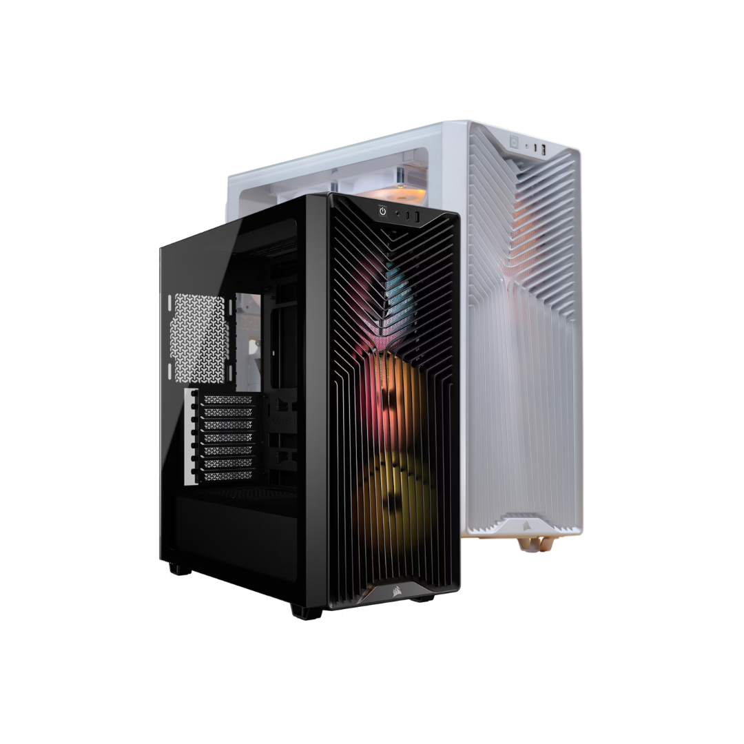 Corsair 3200D RS ARGB TG ATX Mid-Tower PC Case w/ 3x RS120-R ARGB Fans ( Black CC-9011344-WW | White CC-9011345-WW )